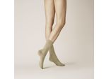 Socken Kunert "Liz", Damen, Gr. 35-38, Beige, Meliert, Obermaterial: 97% Baumwolle, 3% Elasthan, Normal, Socken Socken, Druckfreier Komfortbund