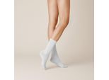Socken Kunert "Liz", Damen, Gr. 35-38, Weiß, Obermaterial: 97% Baumwolle, 3% Elasthan, Normal, Socken Socken, Druckfreier Komfortbund