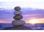 Fototapete Papermoon "Zen Sonnenuntergang", Bunt, B:5M L:2,8M, Vlies, Tapeten