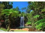 Fototapete Papermoon "Tasmanien Lagune Mit Wasserfall", Bunt, B:5M L:2,8M, Vlies, Tapeten