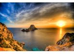 Fototapete Papermoon "Insel Es Vedrá Ibiza", Bunt, B:5M L:2,8M, Vlies, Tapeten