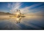Fototapete Papermoon "Photo-Art Keller, Die Insel", Bunt, B:5M L:2,8M, Vlies, Tapeten