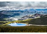Fototapete papermoon "Alpen-See-Im Gebirge", Bunt, B:5M L:2,8M, Vlies, Tapeten