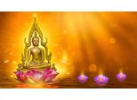 Fototapete Papermoon "Buddah Figur", Bunt, B:3,5M L:2,6M, Vlies, Tapeten