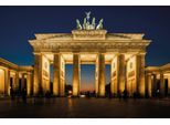 Fototapete Papermoon "Brandenburg Gate", Bunt, B:5M L:2,8M, Vlies, Tapeten