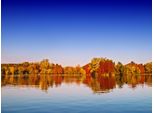 Fototapete Papermoon "Autumn Lake", Bunt, B:3,5M L:2,6M, Vlies, Tapeten