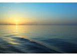 Fototapete Papermoon "Sonnenaufgang Vom Bootsdeck", Bunt, B:5M L:2,8M, Vlies, Tapeten