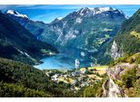 Fototapete Papermoon "Landschaft Mit Bergen", Bunt, B:5M L:2,8M, Vlies, Tapeten