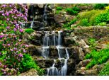 Fototapete Papermoon "Cascading Waterfall", Bunt, B:4M L:2,6M, Vlies, Tapeten
