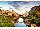 Fototapete Papermoon "Mostar Alte BrüCke", Bunt, B:3,5M L:2,6M, Vlies, Tapeten