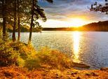 Fototapete Papermoon "Algonquin Park Lake", Bunt, B:5M L:2,8M, Vlies, Tapeten
