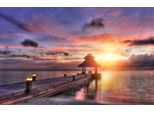 Fototapete Papermoon "Maldives Sunset", Bunt, B:5M L:2,8M, Vlies, Tapeten