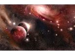 Fototapete Papermoon "Universum Mit Planeten", Bunt, B:5M L:2,8M, Vlies, Tapeten