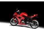 Fototapete papermoon "Rotes Sportmotorrad", Bunt, B:4,5M L:2,8M, Vlies, Tapeten