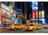 Fototapete Papermoon "New York Taxis", Bunt, B:4,5M L:2,8M, Vlies, Tapeten