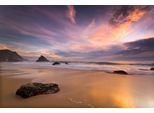 Fototapete Papermoon "Beach Sunset", Bunt, B:3,5M L:2,6M, Vlies, Tapeten