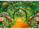 Fototapete Papermoon "Flower Alley", Bunt, B:3,5M L:2,6M, Vlies, Tapeten