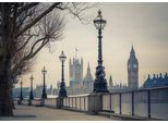 Fototapete Papermoon "Big Ben", Bunt (Grau), B:5M L:2,8M, Vlies, Tapeten