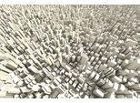 Fototapete Papermoon "Stadt Abstrakt", Bunt, B:3,5M L:2,6M, Vlies, Tapeten