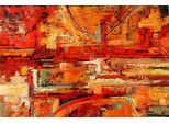 Fototapete Papermoon "Abstrakt GemäLde Rot", Bunt, B:3,5M L:2,6M, Vlies, Tapeten