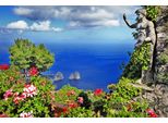 Fototapete Papermoon "Capri Island View", Bunt, B:3,5M L:2,6M, Vlies, Tapeten
