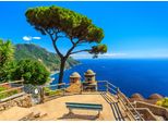 Fototapete Papermoon "Panorama Ravello Amalfi", Bunt, B:4M L:2,6M, Vlies, Tapeten