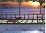 Fototapete Papermoon "Pool Am Meer", Bunt, B:3,5M L:2,6M, Vlies, Tapeten