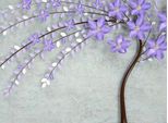 Fototapete Papermoon "Lila Baum", Bunt, B:4,5M L:2,8M, Vlies, Tapeten