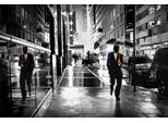 Fototapete Papermoon "Wet Manhattan Street", Bunt, B:4,5M L:2,8M, Vlies, Tapeten