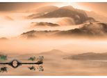 Fototapete Papermoon "See Landschaft", Bunt, B:3,5M L:2,6M, Vlies, Tapeten