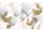 Fototapete Papermoon "Muster Mit Blumen", Bunt, B:3,5M L:2,6M, Vlies, Tapeten