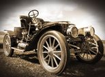 Fototapete Papermoon "Vintage Retro Car", Bunt, B:5M L:2,8M, Vlies, Tapeten