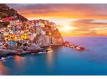 Fototapete Papermoon "Manarola, Cinque Terre Coast", Bunt, B:5M L:2,8M, Vlies, Tapeten