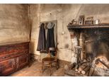 Fototapete Papermoon "Verlassenes HAUS-STEINWAND Stein Struktur Vintage Deko", Bunt, B:4M L:2,6M, Vlies, Tapeten