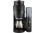 MELITTA Kaffeemaschine mit Mahlwerk AromaFresh Pro X 1030-02, silber (schwarz, silber), 1,25 l, 10, Kaffeemaschinen