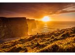 Fototapete Papermoon "Normandie Sonnenuntergang", Bunt, B:4,5M L:2,8M, Vlies, Tapeten