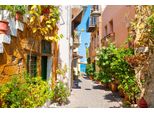 Fototapete Papermoon "Chania KRETA-GASSE", Bunt (Mehrfarbig), B:2,5M L:1,86M, Vlies, Tapeten