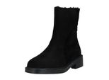 Stiefelette HÖGl "HöGl Stiefelette Veloursleder", Damen, Gr. 41,5, Schwarz, Veloursleder, Schuhe Stiefelette