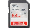 SANDISK Speicherkarte Ultra SDXC, schwarz, 64 GB, Speicherkarten, Speicherkarte