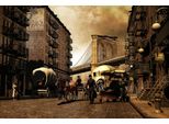 Fototapete Papermoon "Altes New York", Bunt, B:3,5M L:2,6M, Vlies, Tapeten