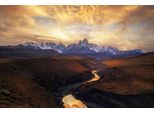 Fototapete Papermoon "Photo-Art Yan Zhang, Blick Von Der Schlucht", Bunt, B:3,5M L:2,6M, Vlies, Tapeten