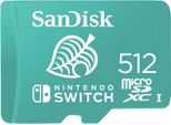SANDISK Speicherkarte microSDXC Extreme 512GB für Nintendo Switch, grün, 512 GB, Speicherkarten, A1/V30/U3/C10, Speicherkarte