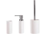 Badaccessoire-Set KLEINE WOLKE Pur, weiß, Keramik, Badaccessoires-Sets, Badaccessoire-Set