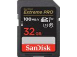 SANDISK Speicherkarte Extreme PRO 32GB, grau (grau, schwarz), 32 GB, Speicherkarten, Speicherkarte