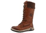 Winterstiefel Mustang Shoes "Ihana", Damen, Gr. 38, Normalschaft, Braun (Cognac), Lederimitat, Textil, Used, Schuhe Winterstiefel, Winterboots, Snowboot Mit Tex-Membrane
