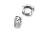 Paar Creolen Amor "9757923", Silber (Silberfarben, Kristallweiß), Ohrringe, Damen, Silber 925 (Sterlingsilber), Mit Zirkonia (Synth.)