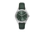 Quarzuhr Emporio Armani, GrüN, Armbanduhren, Herren, Quarzuhr, Armbanduhr, Herrenuhr, Lederarmband, Analog, Tag