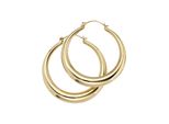 Paar Creolen Jobo, Gold (Gelbgold 333), Ohrringe, Damen, 35Mm, Gelbgold 333, Rund 333 Gold