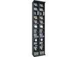 Media-Regal Vcm "Holz Cd Dvd Stand Regal Schrank StäNder Almera", Schwarz, B:42Cm T:20Cm, Regale