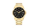 Quarzuhr Tommy Hilfiger "Bruce", Gold (Goldfarben, Schwarz), Armbanduhren, Herren, Quarzuhr, Armbanduhr, Herrenuhr, Edelstahlarmband, Analog
